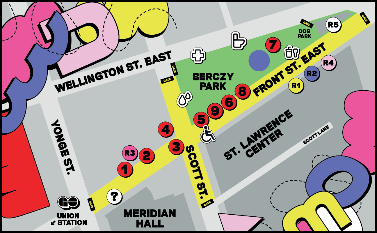 Toronto Street Festival Map