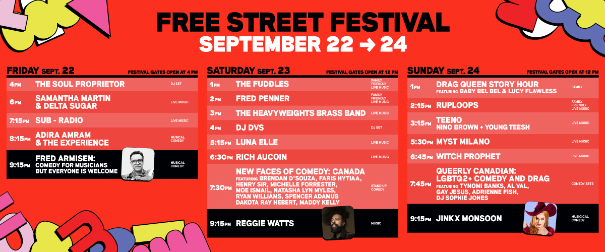 Toronto Street Festival Schedule