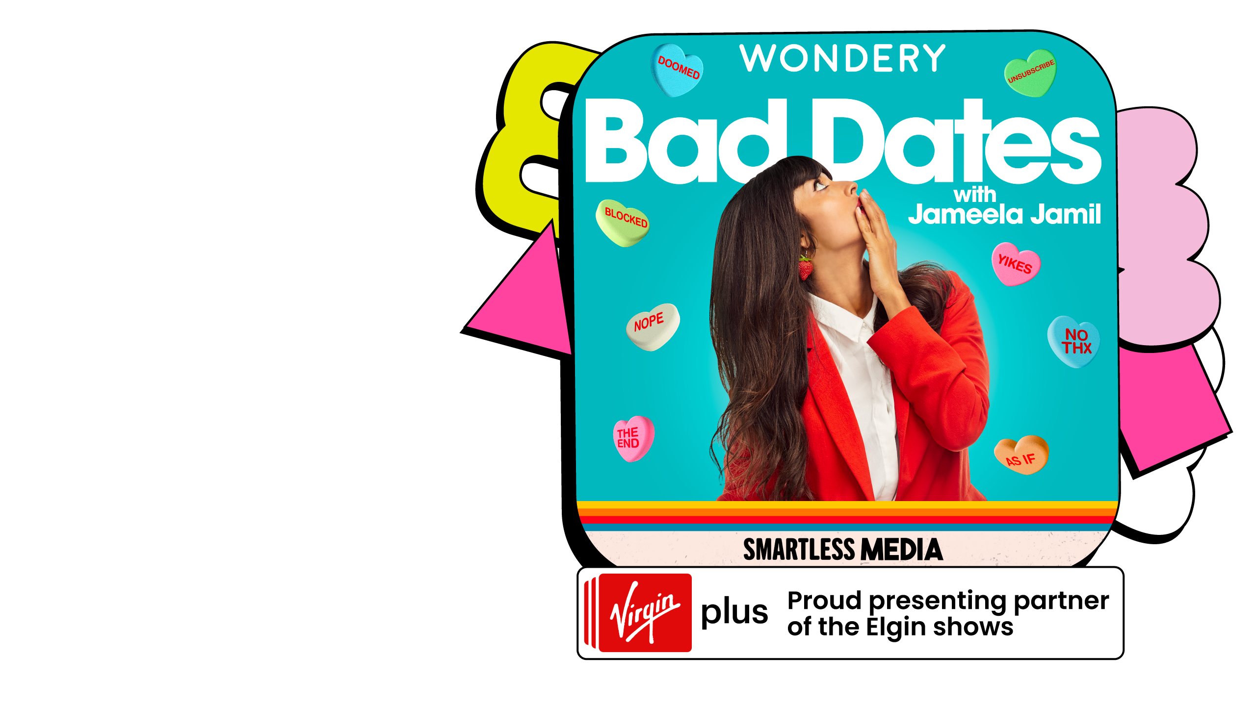Promotional image for Bad Dates with Jameela Jamil