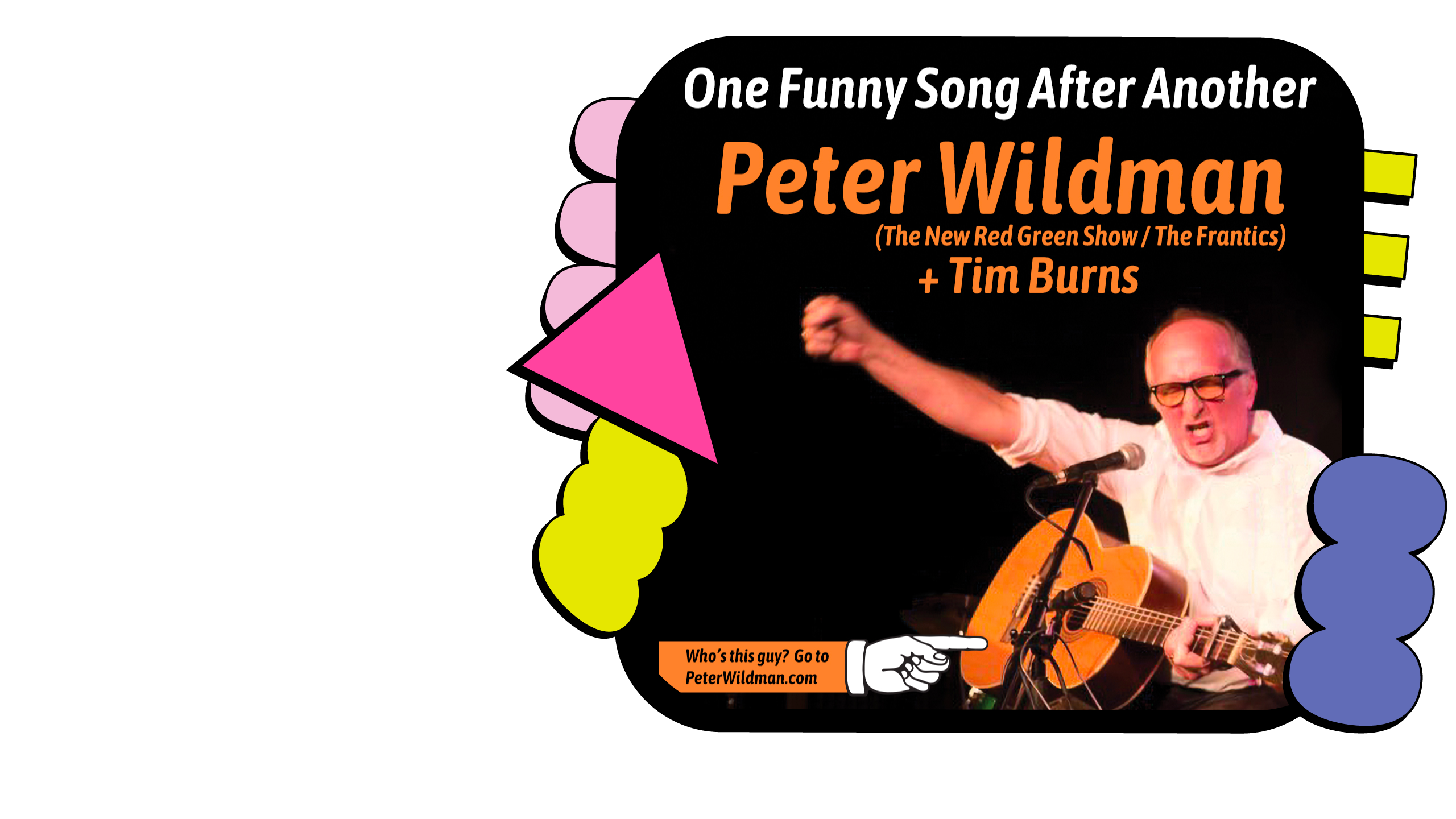 Promotional image for Peter Wildman: One Funny Song After Another